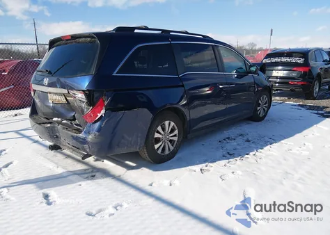 2014 Honda Odyssey Ex z USA, uszkodzony, nr VIN 5FNRL5H44EB085601